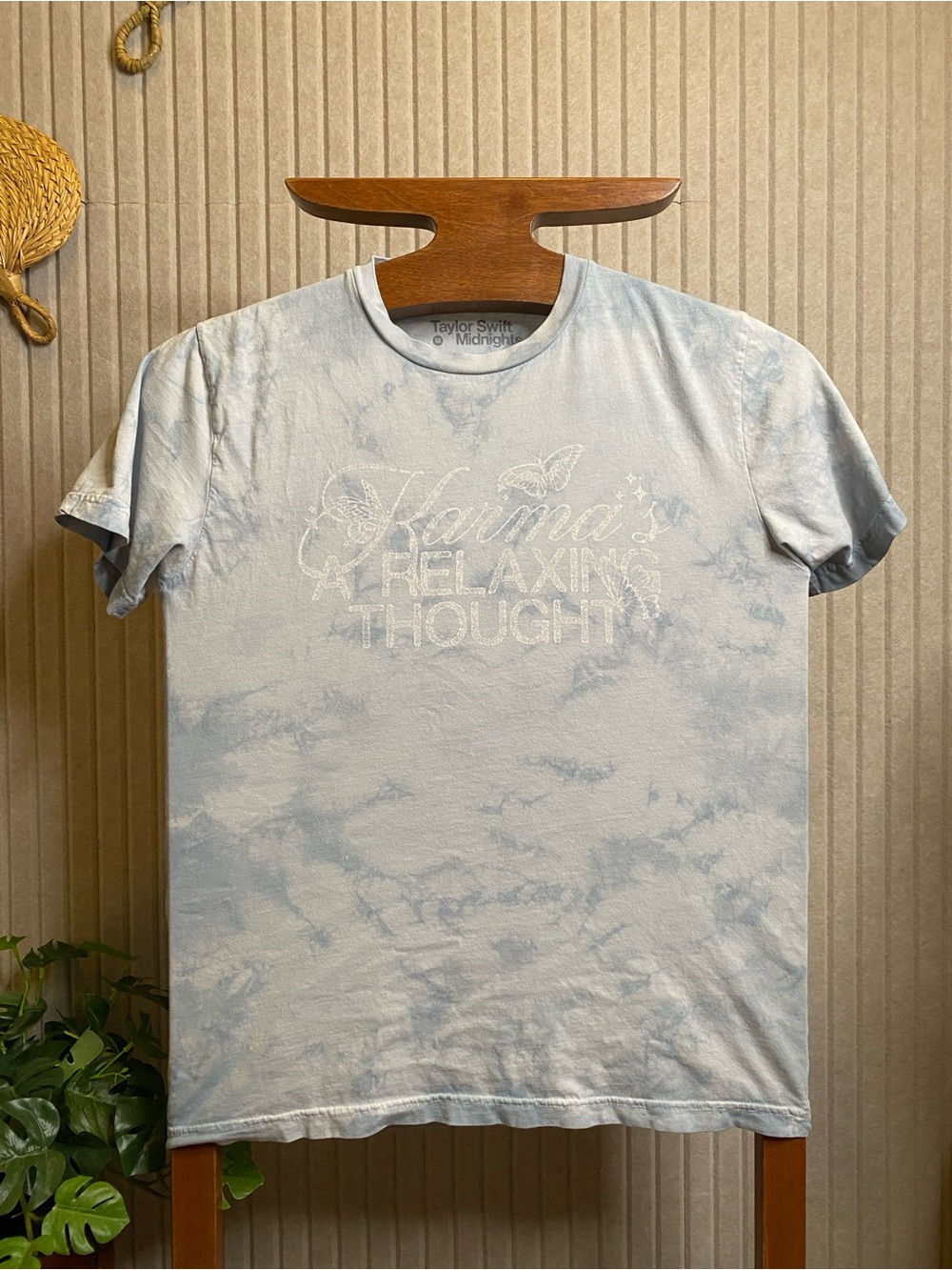 Taylor swift Midnights Blue Tie-Dye Karma TS T-Shirt medium cotton
